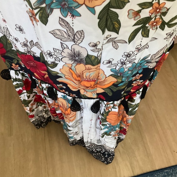 Anthropologie Farm Rio Natasha Maxi skirt western fairy boho summer hippie XS - Picture 11 of 15